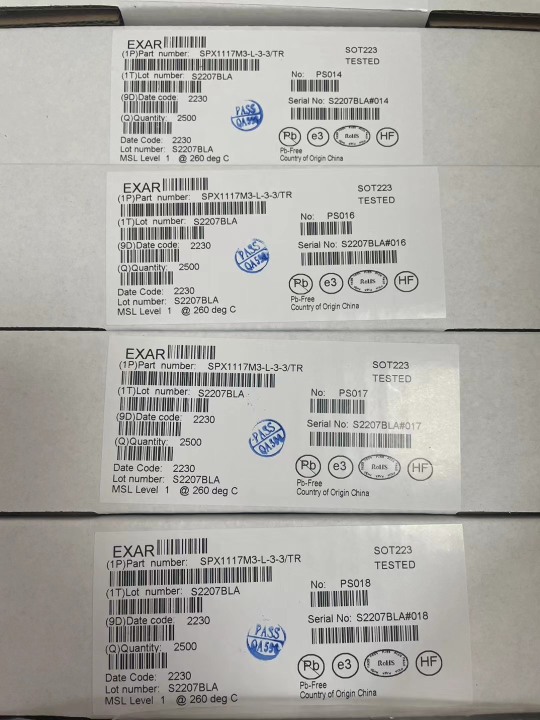 EXAR SPX1117M3-L-3-3/TR Low Dropout (LDO) Voltage Regulator